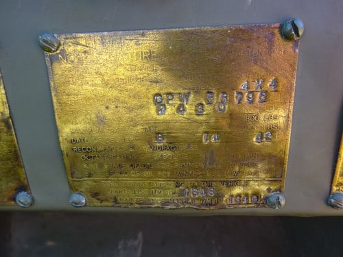 1942 Ford GPW Jeep In vendita (immagine 33 di 85)