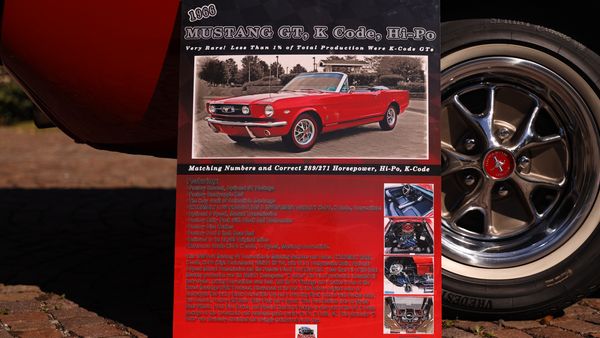 1966 Ford Mustang Convertible 289 ‘K code’ For Sale (picture :index of 137)