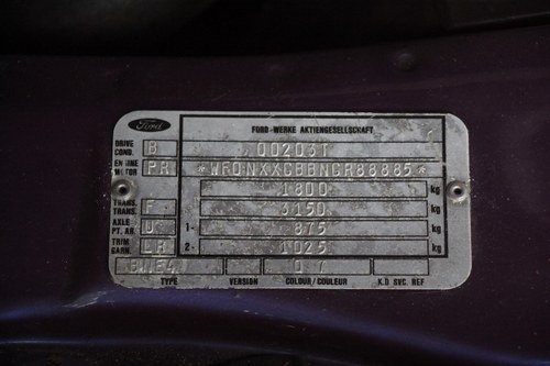 NO RESERVE! 1986 Ford Sierra Estate 2.8 Ghia 4x4 à vendre (picture 76 of 98)