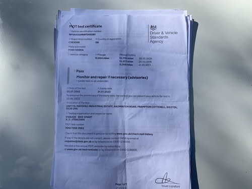 1985 Ford Sierra XR4 4x4 à vendre (picture 155 of 161)