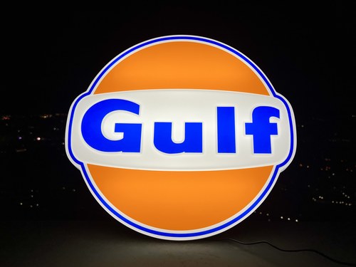 NO RESERVE - Illuminated Gulf Sign à vendre (picture 3 of 19)