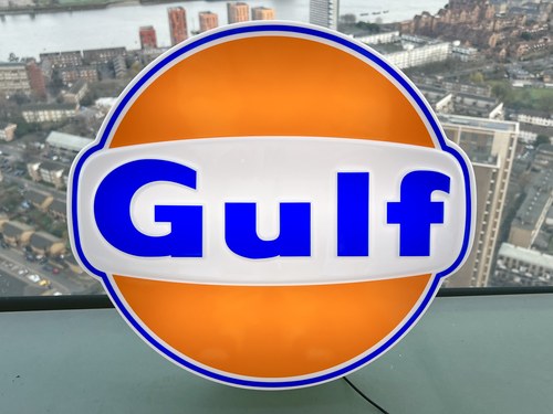 NO RESERVE - Illuminated Gulf Sign à vendre (picture 13 of 19)