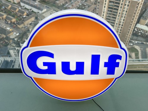 NO RESERVE - Illuminated Gulf Sign à vendre (picture 14 of 19)