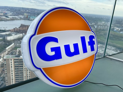 NO RESERVE - Illuminated Gulf Sign à vendre (picture 16 of 19)