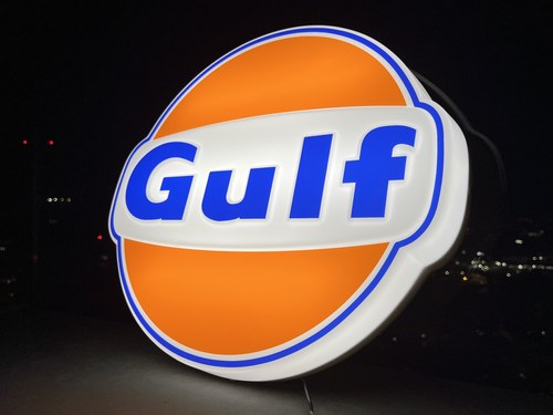 NO RESERVE - Illuminated Gulf Sign à vendre (picture 12 of 19)