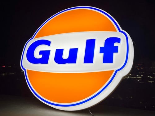NO RESERVE - Illuminated Gulf Sign à vendre (picture 7 of 19)