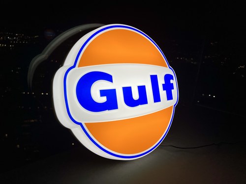 NO RESERVE - Illuminated Gulf Sign à vendre (picture 4 of 19)