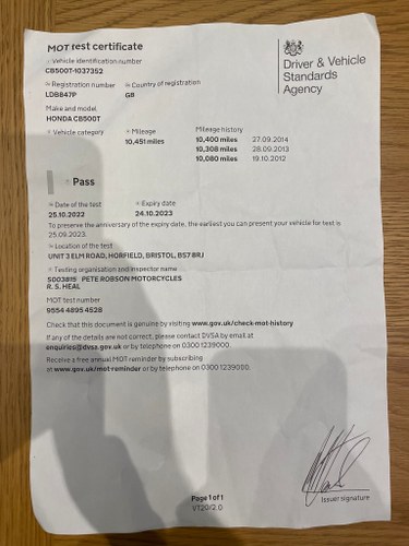 1975 Honda CB500T For Sale (picture 58 of 58)