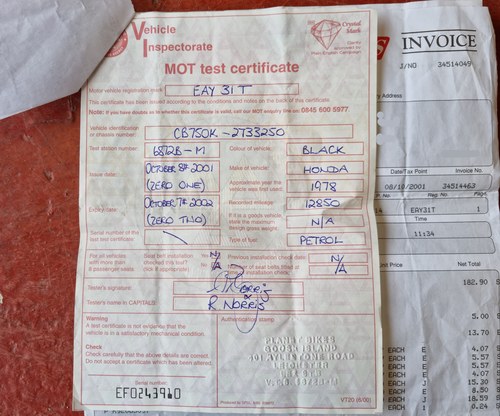 1979 Honda CB750K In vendita (immagine 73 di 75)