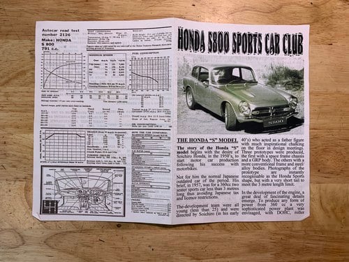 1968 Honda S800 Coupe For Sale (picture 185 of 188)