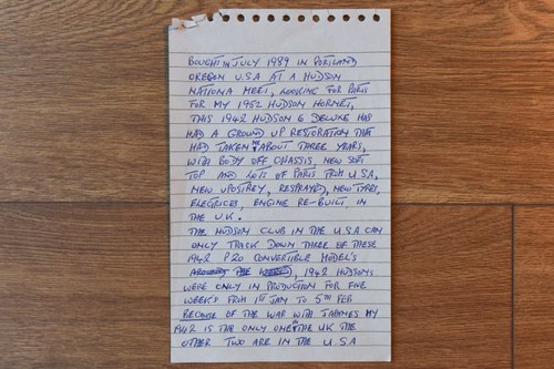 1942 Hudson Super Six Deluxe Convertible For Sale (picture 126 of 129)