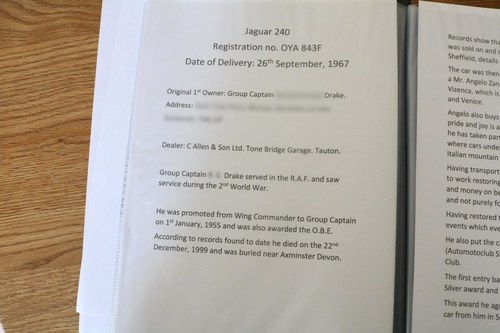 1967 Jaguar 240 O/D In vendita (immagine 117 di 126)