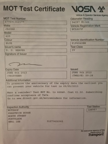 1968 Jaguar 420 En venta (imagen 51 de 109)