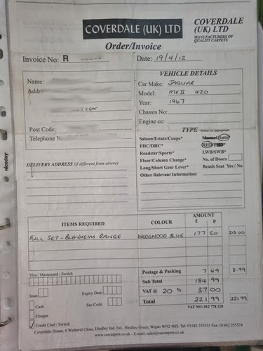 1968 Jaguar 420 En venta (imagen 82 de 109)