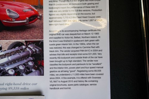 1965 Jaguar E-type Series I 4.2-Litre Fixed Head Coupe For Sale (picture 228 of 241)