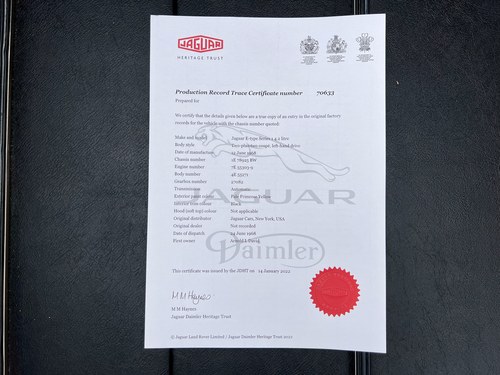 1968 E Type Jaguar 2+2 4.2 Litre LHD Auto (Series 1.5) For Sale (picture 199 of 200)