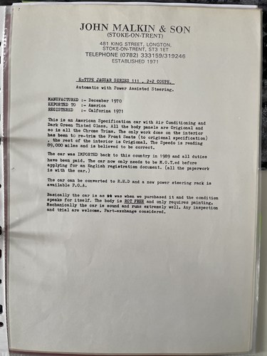 1971 Jaguar E-type Series III Coupé Te koop (foto 207 van 243)