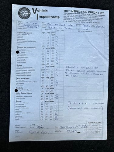 1999 Jaguar X100 XKR Paramount Grand Prix 450 In vendita (immagine 356 di 387)