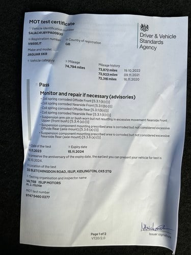 1999 Jaguar X100 XKR Paramount Grand Prix 450 In vendita (immagine 376 di 387)