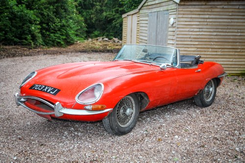 1961 Jaguar E-Type 3.8 Roadster Flat Floor Project à vendre (picture 1 of 90)