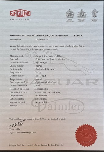 1964 Jaguar E-Type Series 1 FHC For Sale (picture 104 of 109)