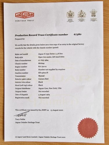 1964 Jaguar E-Type 3.8 Convertible Series 1 In vendita (immagine 186 di 196)