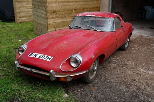 1969 Jaguar E-type 4.2 Series II Roadster Barn Find à vendre (picture 11 of 250)