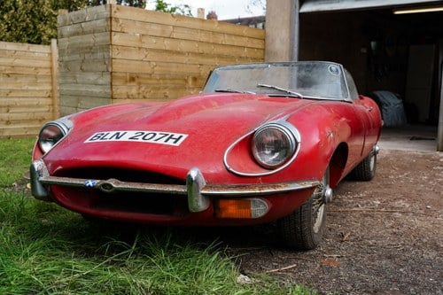 1969 Jaguar E-type 4.2 Series II Roadster Barn Find à vendre (picture 2 of 250)