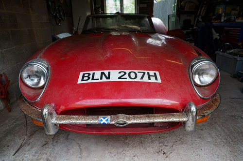 1969 Jaguar E-type 4.2 Series II Roadster Barn Find à vendre (picture 23 of 250)