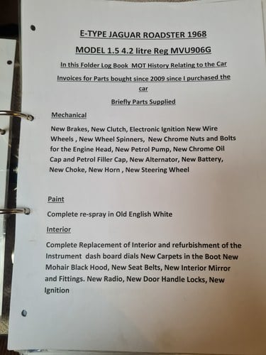 1968 Jaguar E-Type Series 1.5 4.2 Litre Roadster En venta (imagen 207 de 222)