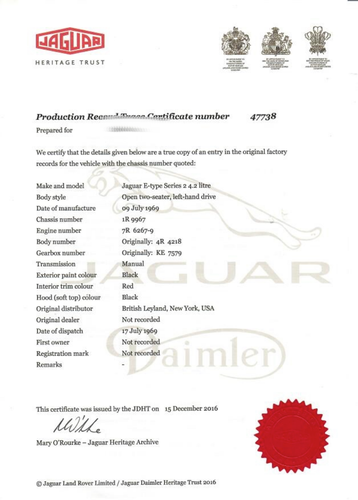 1969 Jaguar E-Type Series 2 LHD In vendita (immagine 65 di 65)