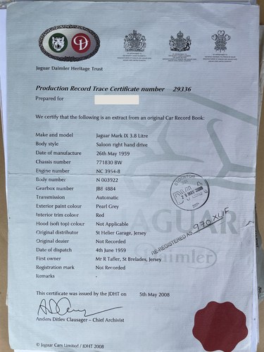 1959 Jaguar MK IX For Sale (picture 167 of 187)