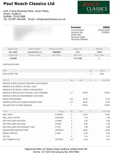 1966 Jaguar Mk.II 3.4 MOD In vendita (immagine 204 di 206)