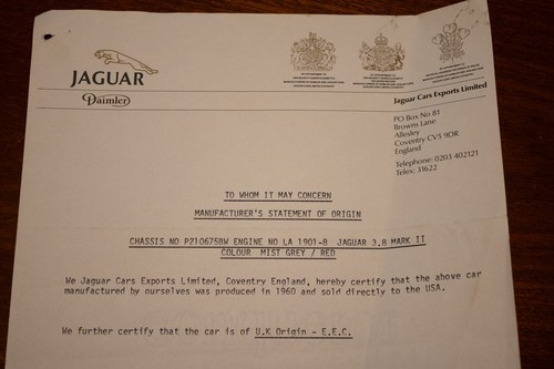 1959 Jaguar Mk. II 3.8-Litre For Sale (picture 132 of 182)