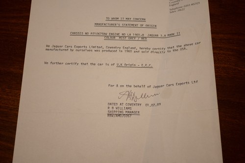 1959 Jaguar Mk. II 3.8-Litre For Sale (picture 133 of 182)