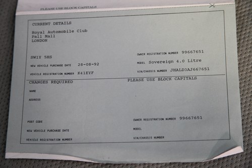 1992 Jaguar Sovereign 4.0 For Sale (picture 105 of 135)