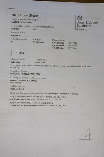 2012 Jaguar XJ Premium Luxury à venda (imagem 107 de 109)