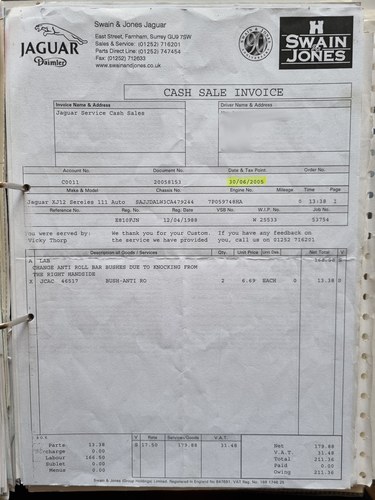 1988 Jaguar XJ12 Series III For Sale (picture 94 of 129)