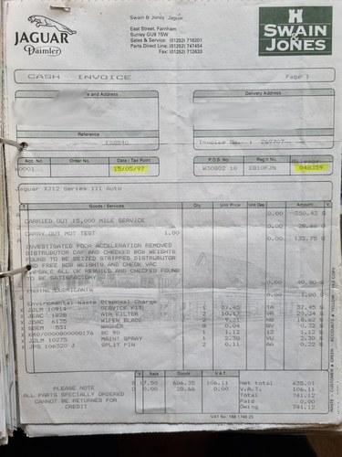 1988 Jaguar XJ12 Series III For Sale (picture 126 of 129)