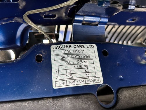 2000 Jaguar XJ8 Auto 3.2L V8 (X308) In vendita (immagine 180 di 230)