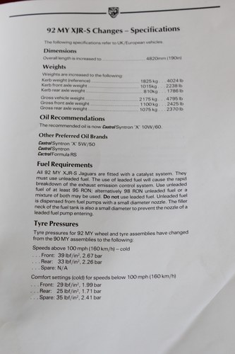 1992 Jaguar XJR-S à vendre (picture 134 of 136)