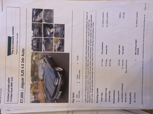 1994 Jaguar XJ-S Coupe In vendita (immagine 201 di 203)