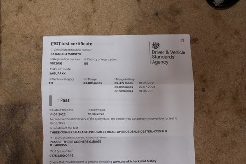 2007 Jaguar XK 4.2 Convertible (XK150) In vendita (immagine 140 di 144)