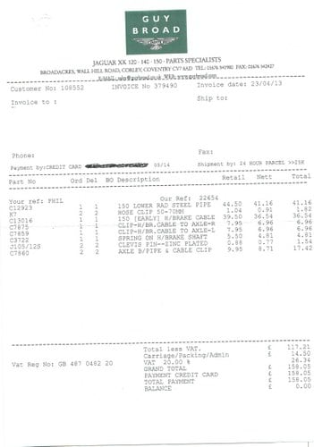 1958 Jaguar XK150 3.4 FHC (LHD) zum Verkauf (Bild 147 von 235)