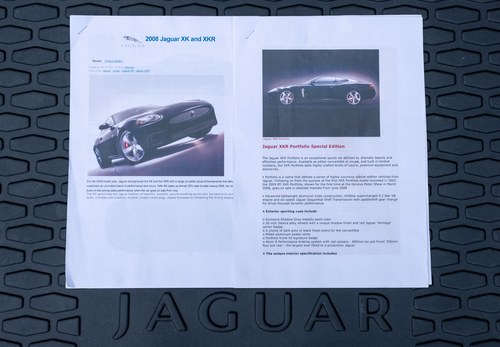 2007 Jaguar XKR Portfolio Special Edition In vendita (immagine 211 di 213)
