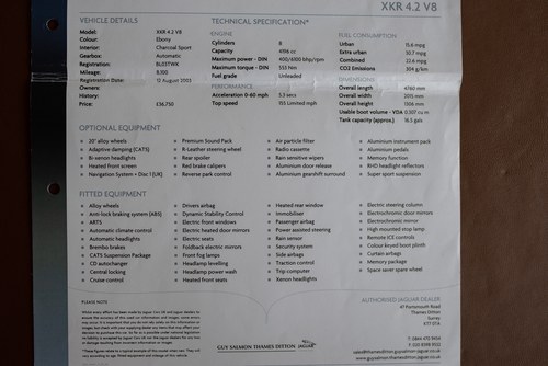 2003 Jaguar XKR Supercharged Convertible For Sale (picture 161 of 207)
