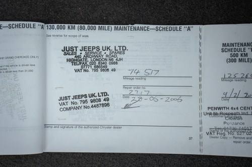 1999 Jeep Cherokee Orvis TD Te koop (foto 231 van 242)