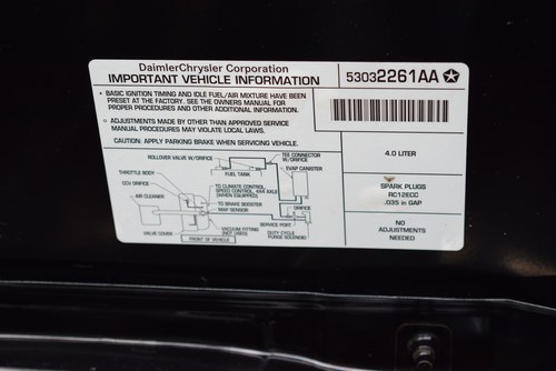 2003 Jeep Wrangler Sahara 4.0 For Sale (picture 107 of 130)