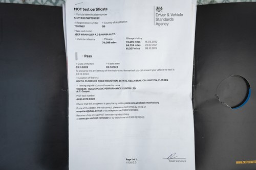 1999 Jeep Wrangler Sahara 4.0 (TJ) For Sale (picture 110 of 112)