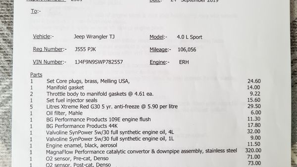 1999 Jeep Wrangler Sport 4L Manual (TJ) For Sale (picture :index of 144)